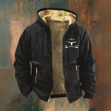 Matt - Black Teddy-Lined Hooded Jacket