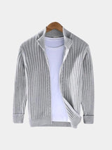 Neil - Classic Collared Knit Cardigan