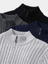 Neil - Classic Collared Knit Cardigan