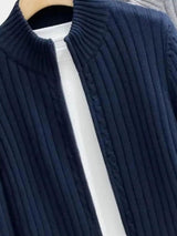 Neil - Classic Collared Knit Cardigan
