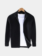 Neil - Classic Collared Knit Cardigan