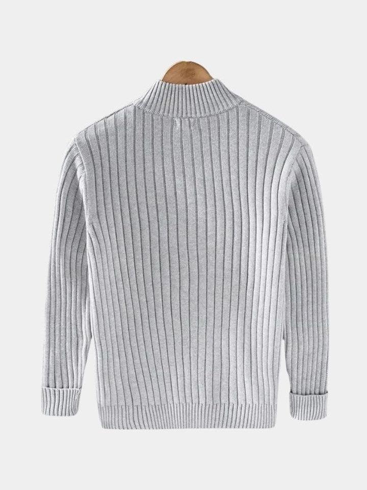 Neil - Classic Collared Knit Cardigan