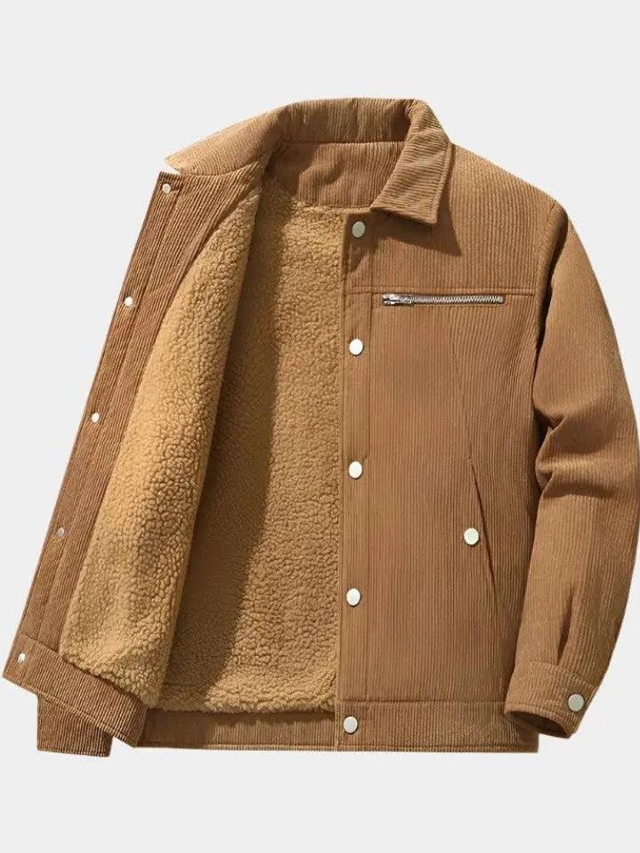 Bruce - Corduroy Sherpa Lined Jacket