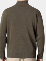 Steve - Zip Collar Knit Cardigan