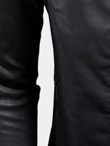 Mark - Cross Zip Leather Jacket