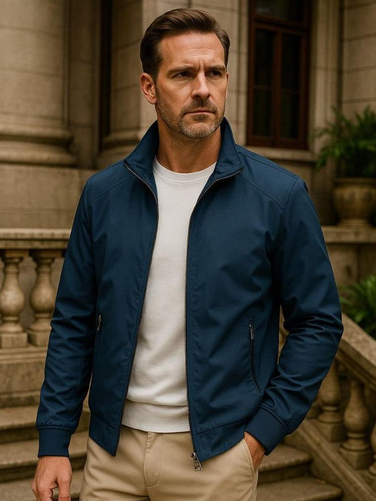 Matt - Blue Bomber Jacket