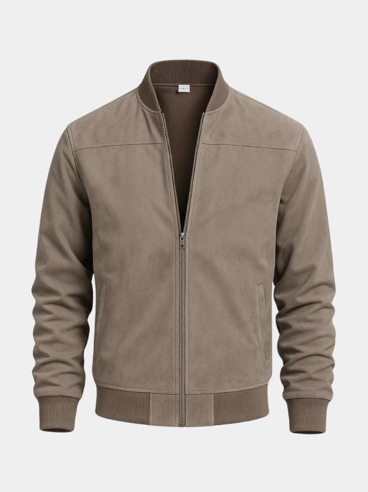 Dean - Taupe Bomber Jacket