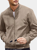 Dean - Taupe Bomber Jacket
