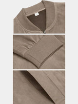Dean - Taupe Bomber Jacket