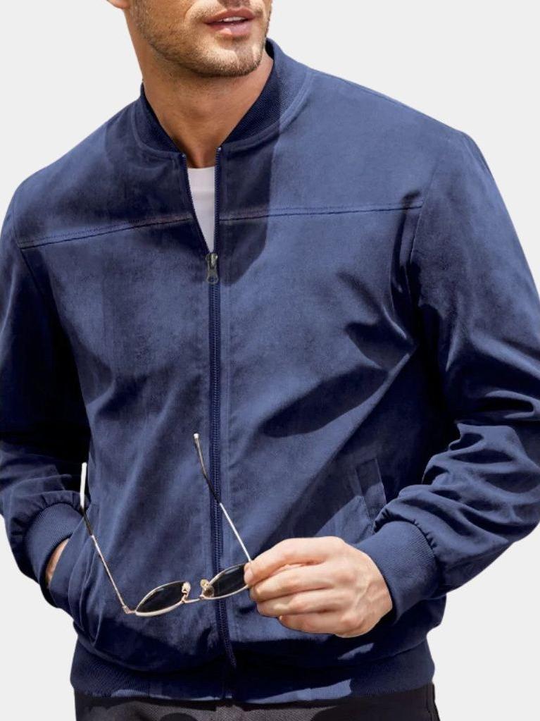 Dean - Taupe Bomber Jacket