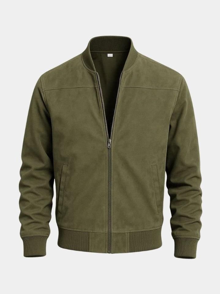 Dean - Taupe Bomber Jacket