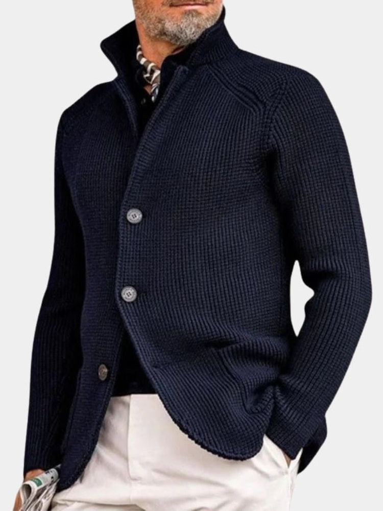 Marcus - Button-Up Knit Cardigan