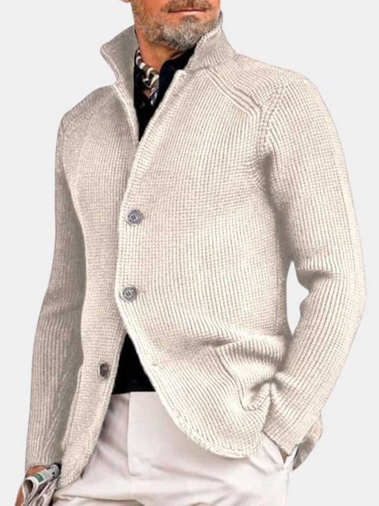 Marcus - Button-Up Knit Cardigan
