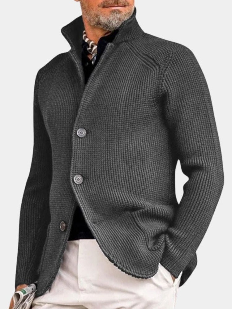 Marcus - Button-Up Knit Cardigan
