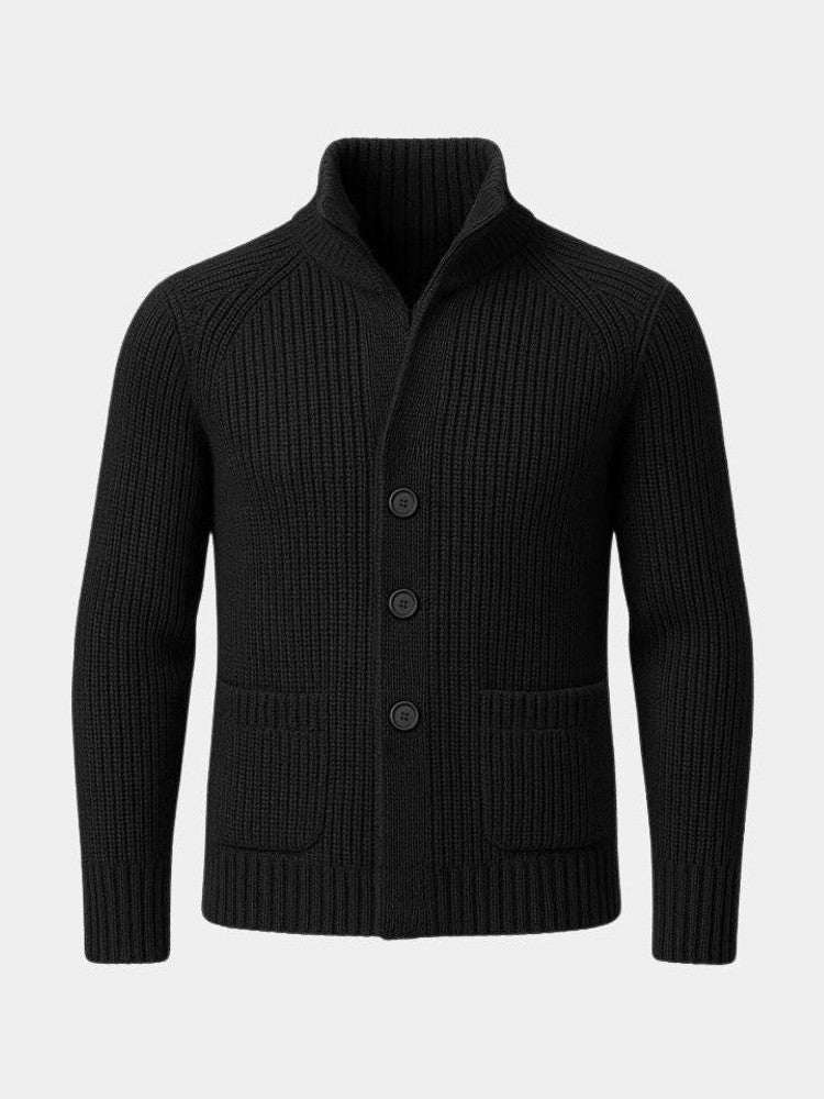 Marcus - Button-Up Knit Cardigan