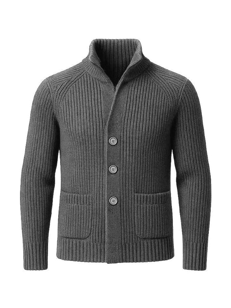 Marcus - Button-Up Knit Cardigan