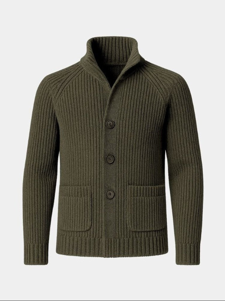Marcus - Button-Up Knit Cardigan