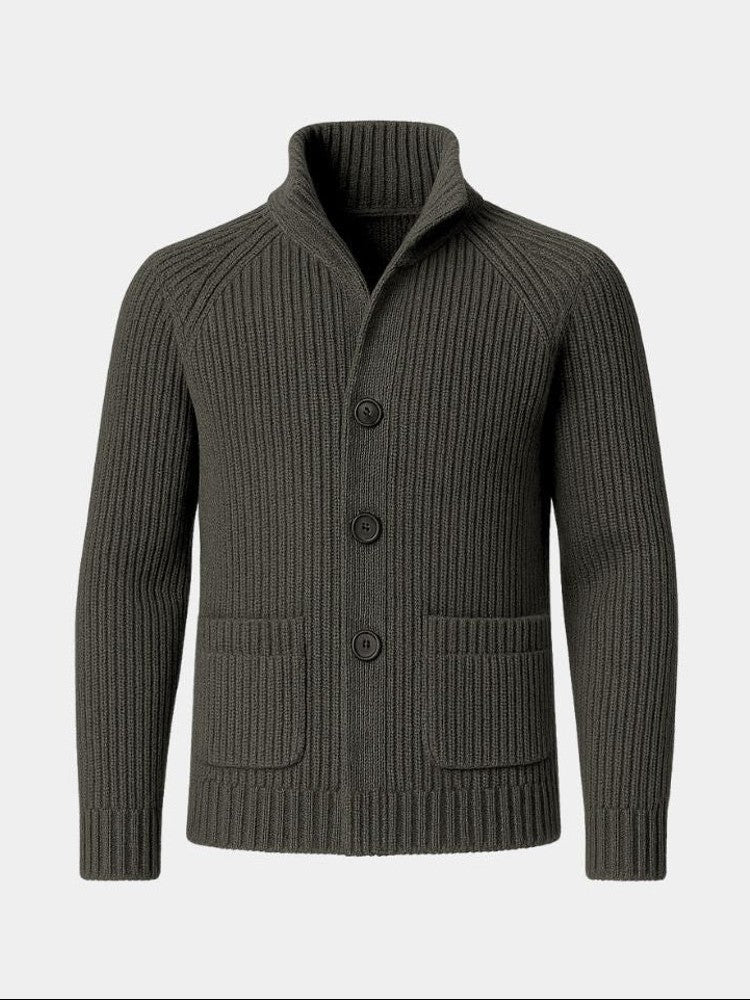 Marcus - Button-Up Knit Cardigan