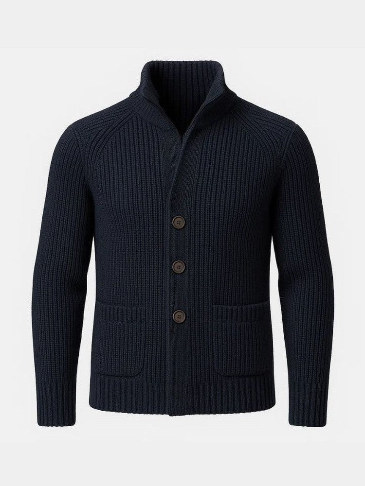 Marcus - Button-Up Knit Cardigan