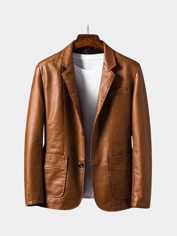 Oscar - Brown Leather Jacket