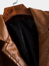 Oscar - Brown Leather Jacket