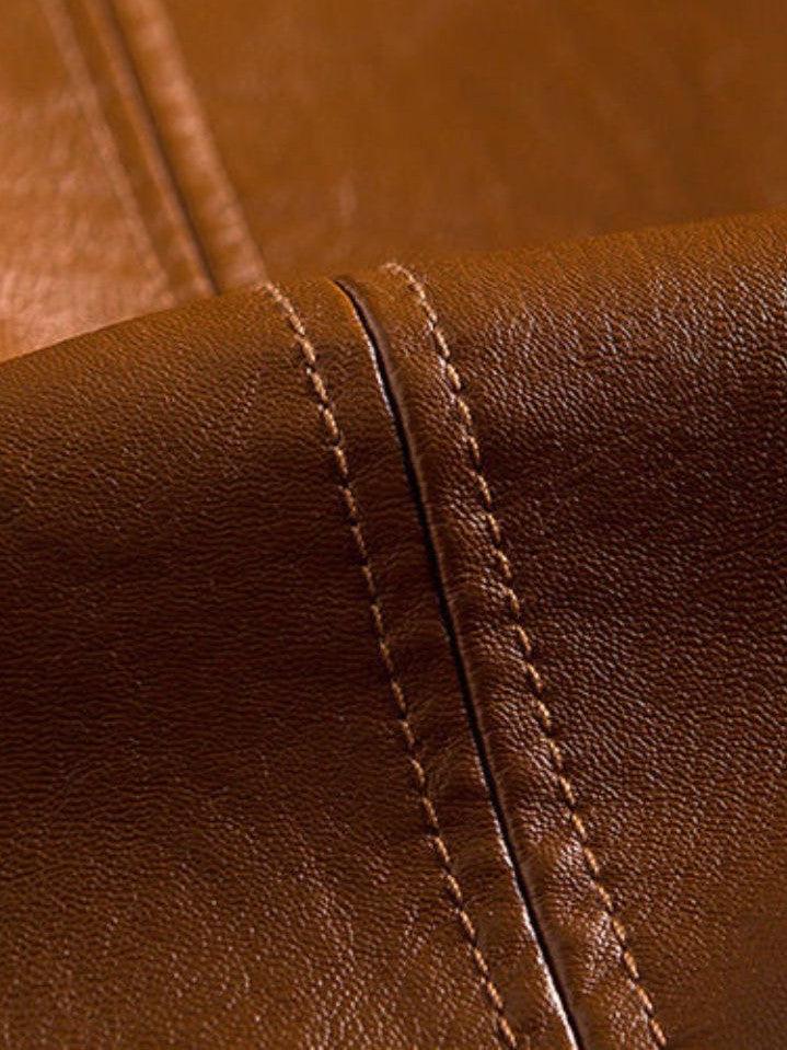 Oscar - Brown Leather Jacket