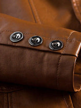 Oscar - Brown Leather Jacket