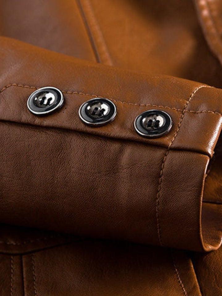Oscar - Brown Leather Jacket