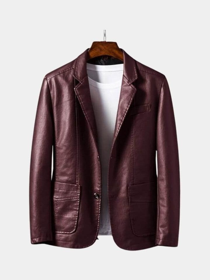 Oscar - Brown Leather Jacket