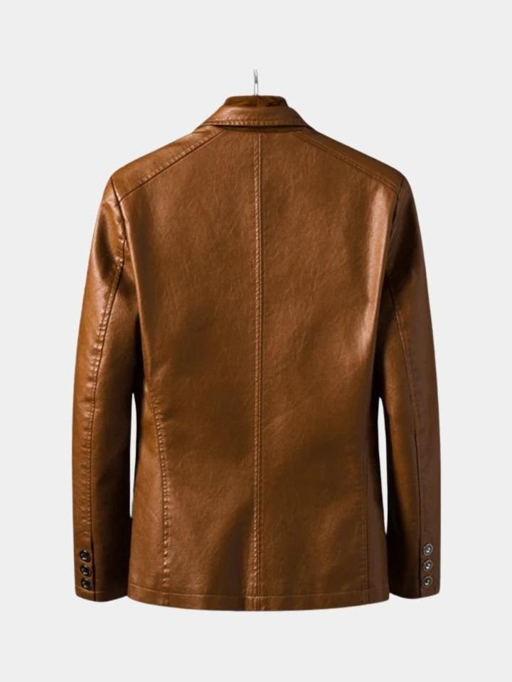 Oscar - Brown Leather Jacket