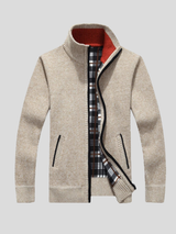 Seth - Zip-Up Knit Cardigan