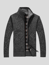 Seth - Zip-Up Knit Cardigan