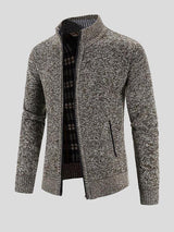 Emeric - Grey Textured Zip Jacket