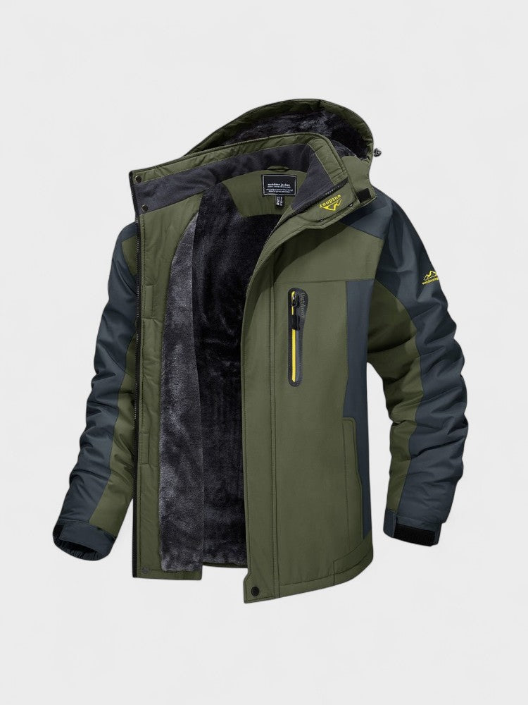 Colin - Green Hooded Outdoor Jacket