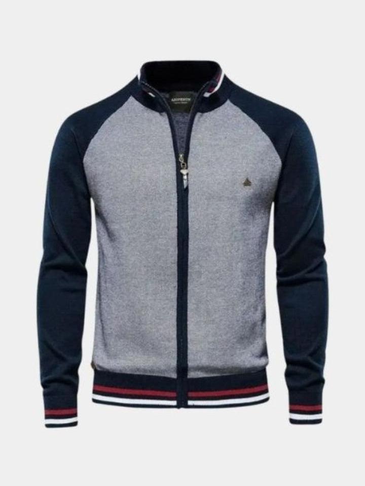 Peter - Zip-Up Knit Cardigan