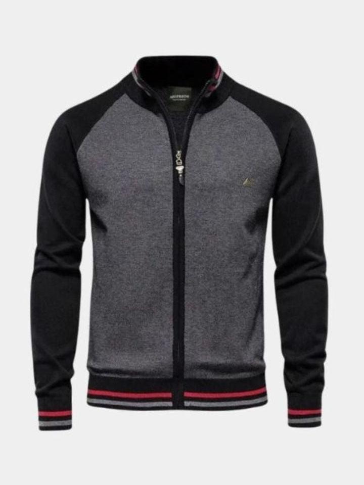 Peter - Zip-Up Knit Cardigan