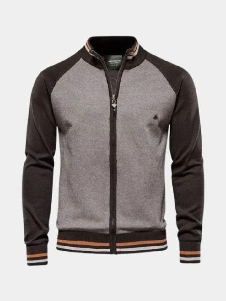 Peter - Zip-Up Knit Cardigan