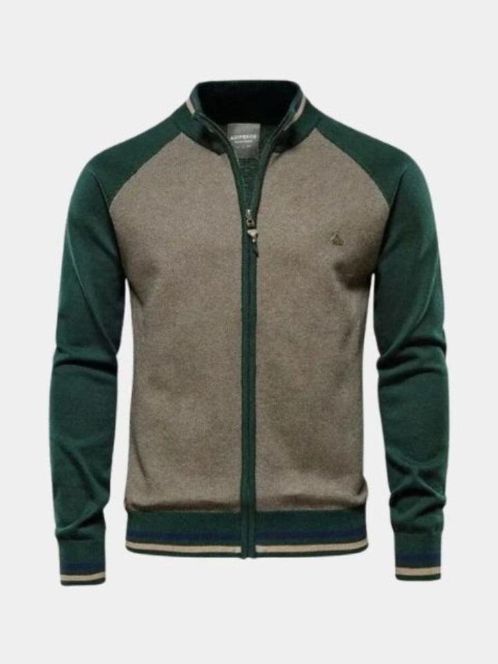 Peter - Zip-Up Knit Cardigan