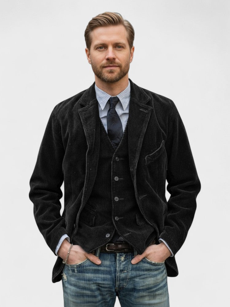 Damien - Brown Vintage Corduroy Jacket