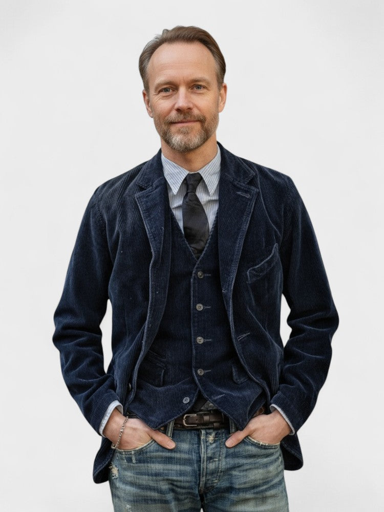 Damien - Brown Vintage Corduroy Jacket