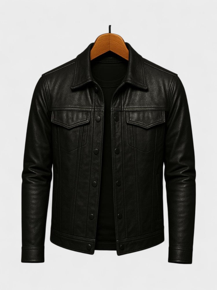 Fabien - Zip-Up Biker Jacket
