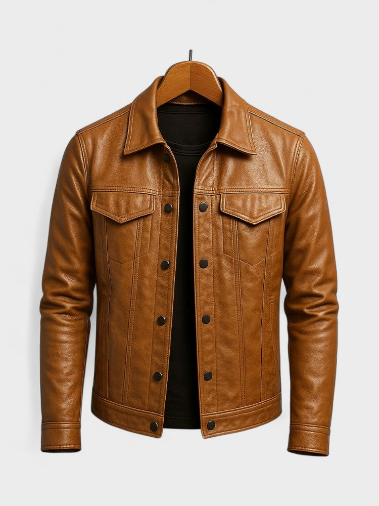 Fabien - Zip-Up Biker Jacket