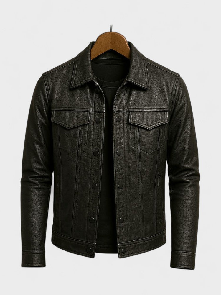 Fabien - Zip-Up Biker Jacket