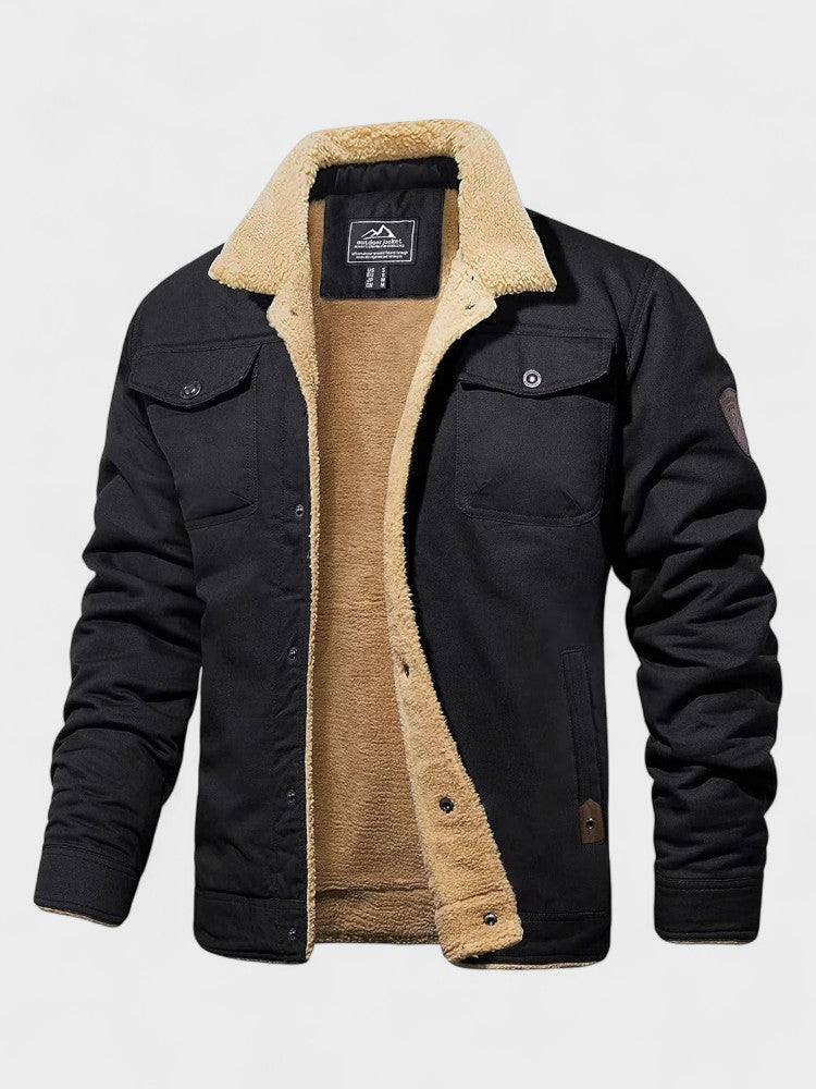 Marcel - Black Teddy-Lined Jacket