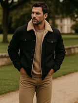 Marcel - Black Teddy-Lined Jacket