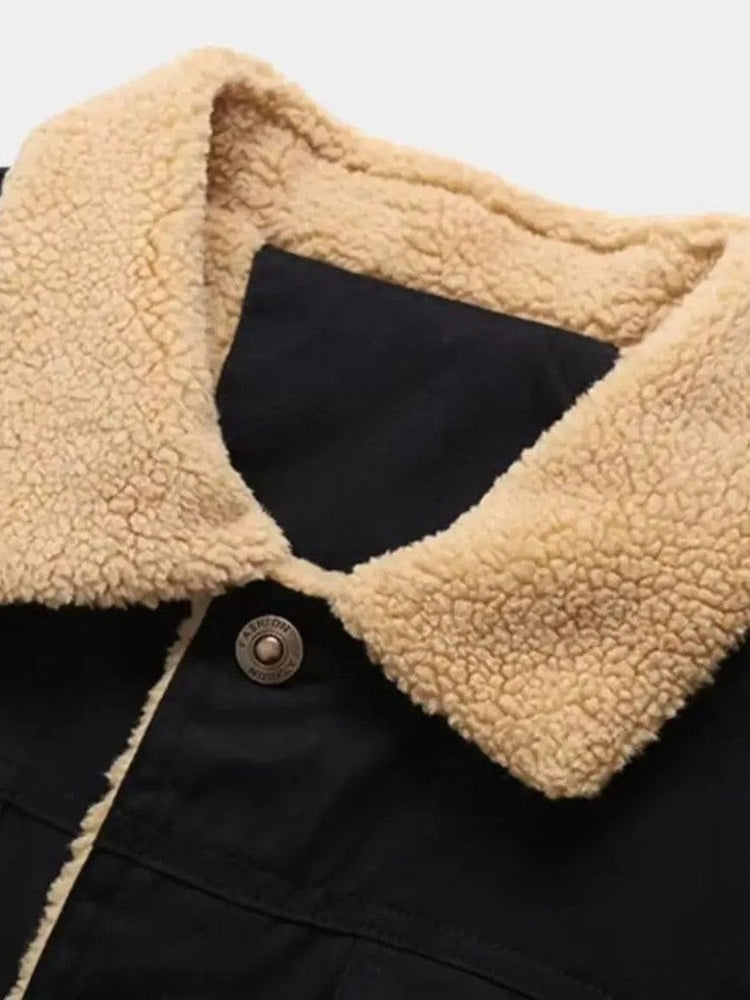 Marcel - Black Teddy-Lined Jacket