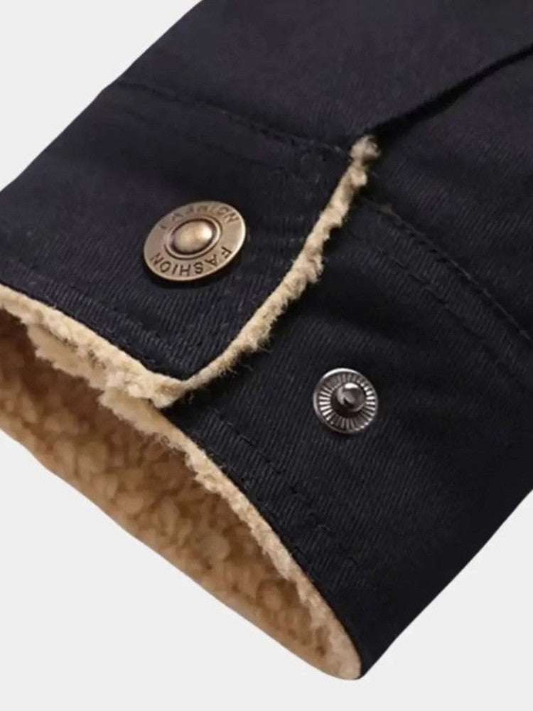 Marcel - Black Teddy-Lined Jacket