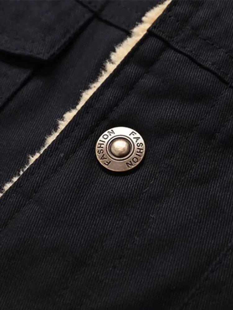 Marcel - Black Teddy-Lined Jacket
