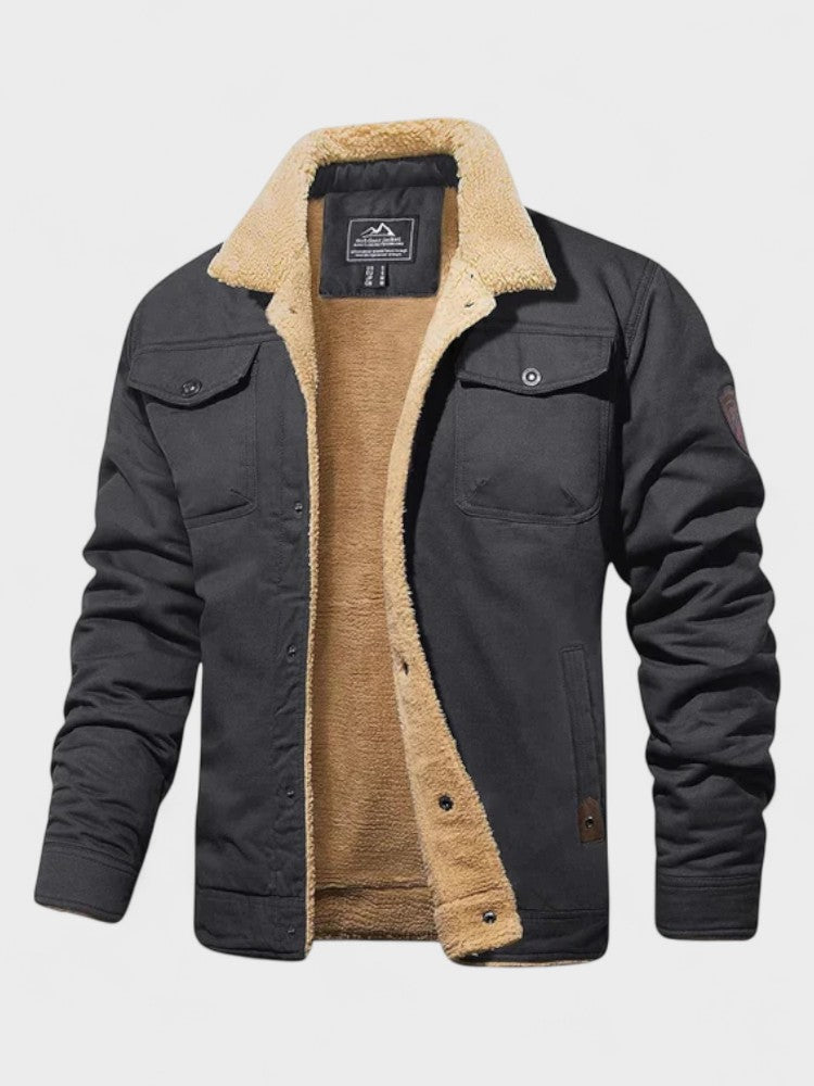 Marcel - Black Teddy-Lined Jacket
