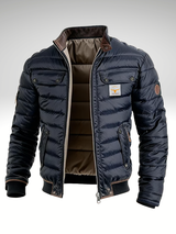Tobias - Quilted Retro Jacket with Stand Collar